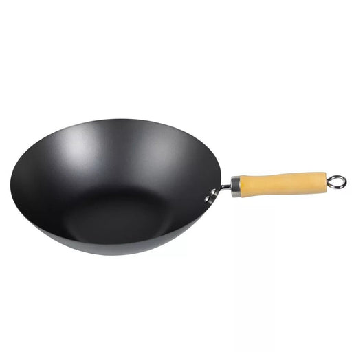 MAXPERKX 25cm Non-Stick Carbon Steel Wok Pan