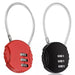 MAXPERKX 3-Digit Combination Padlock - Secure Loop Lock for Luggage & Lockers