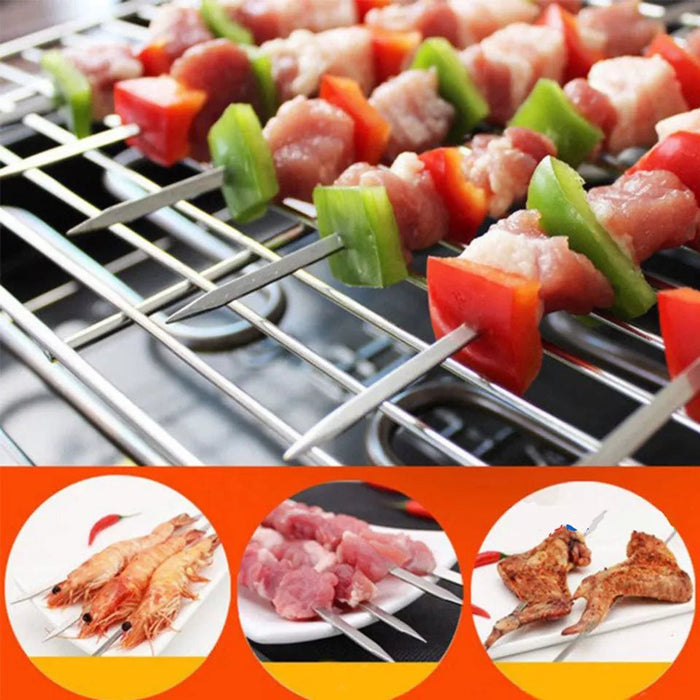 MAXPERKX BBQ Skewers for Kebabs, Ideal for Outdoor Cooking
