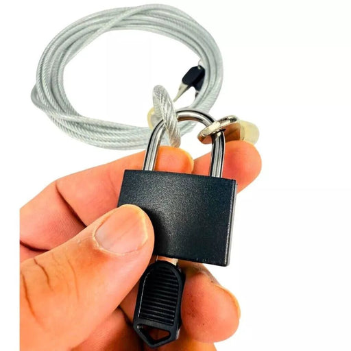 MAXPERKX 4 x 3000mm Cable Lock - Ideal for Bikes, Gates & Outdoor Security