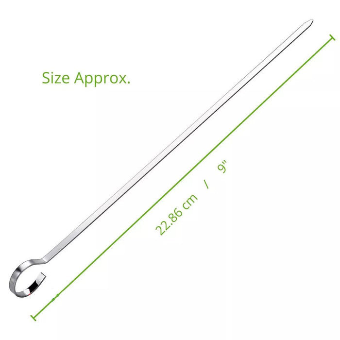 MAXPERKX Chrome BBQ Skewers, Durable and Rust-Resistant