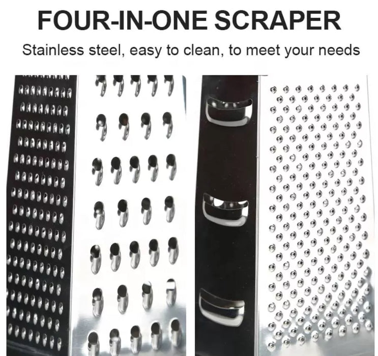 MAXPERKX Vegetable Slicer and Cheese Grater, Stainless Steel