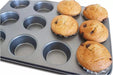 MAXPERKX 12-Cup Muffin Tray, Ideal for Cupcakes and Muffins