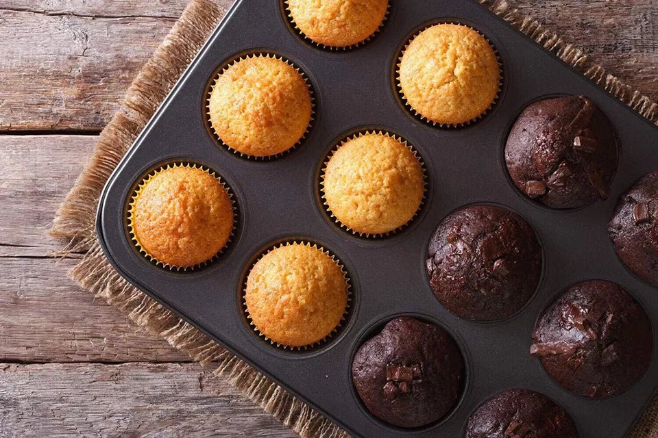 MAXPERKX Non-Stick Muffin Tray with Easy-Release Design
