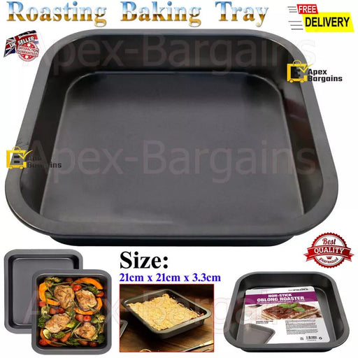 MAXPERKX Non-Stick Square Roaster, 21x21cm, Perfect for Small Meals