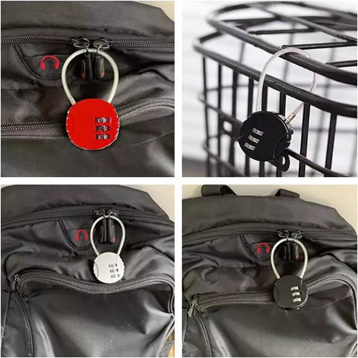 Durable MAXPERKX Security Padlock with Resettable Code - Ideal for Travel & Gym