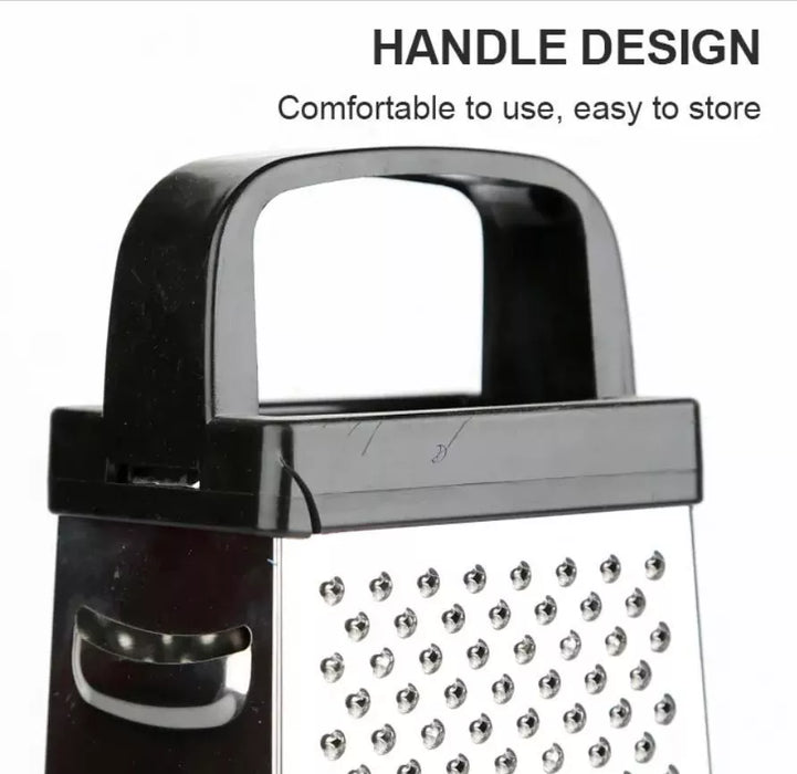 MAXPERKX Box Cheese Grater and Cutter, 4 Sided, 8 Inch