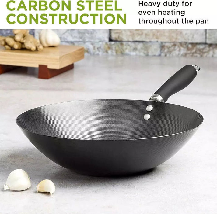 MAXPERKX Wok Pan for Stir Frying, Perfect for Asian Cuisine