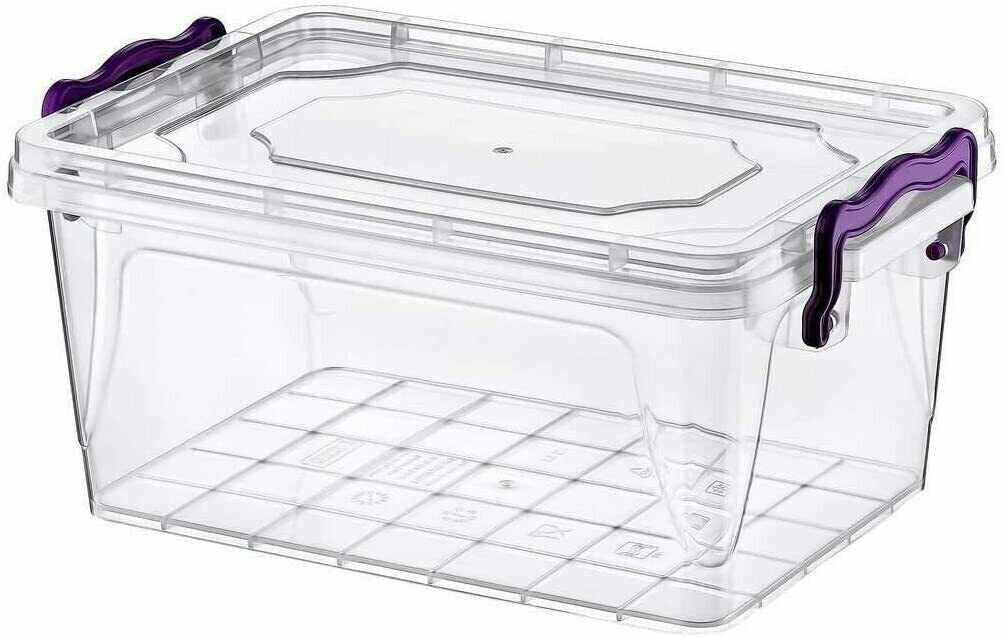 MAXPERKX 3pcs Rectangular Leakproof Food Storage Containers Clip Lock 300/600/1250ml Set Image 6