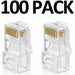 100pcs RJ45 Patch Cable Connectors - CAT5e/CAT6 LAN Network (Image 2)