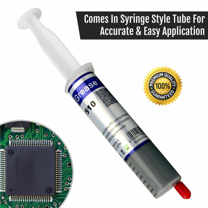 Silicone thermal heatsink compound for efficient PC grease application