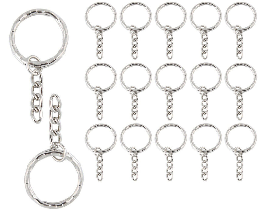 Front View of Silver Keyring Blank