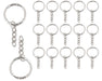 Front View of Silver Keyring Blank