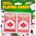 2 pack of playing cards with plastic coating