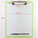 A4 size clipboard folder with ruler function on the side