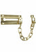  Image showcasing the front door chain restrictor made of brass-coated steel, enhancing security