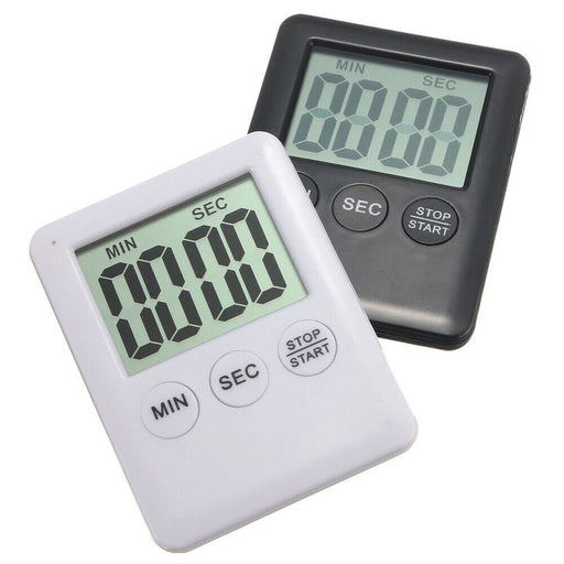 MAXPERKX Digital LCD Kitchen Timer - Large Magnetic Cooking Baking Loud Alarm - Count-Down Up - Image 1