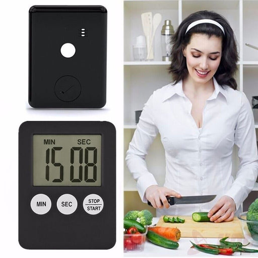 MAXPERKX Digital LCD Kitchen Timer - Large Magnetic Cooking Baking Loud Alarm - Count-Down Up - Image 2