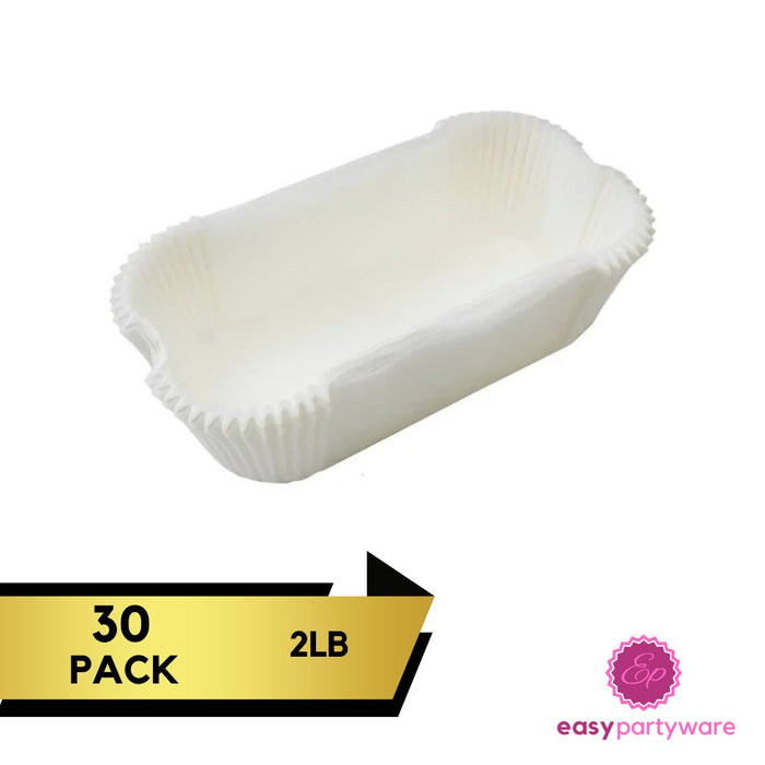 "MAXPERKX 2LB Loaf Bread Cake Baking Cases Paper Non Stick Greaseproof Tin Liner Set - 30pcs