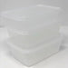 MAXPERKX 50 pcs Food Containers+Lids Rectangle Takeaway Microwave Safe Storage Boxes