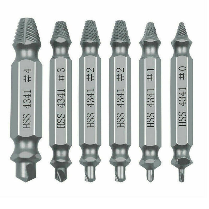 MAXPERKX 6 Pack Damaged Screw Extractor Bits Remover - for Stripped Head Screws, Nuts, Bolts - Image 5
