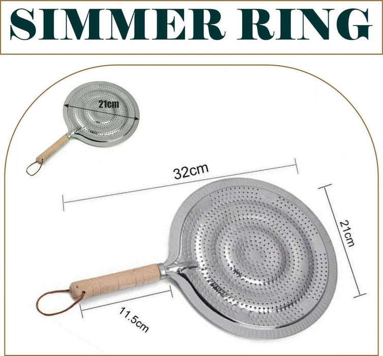 MAXPERKX Simmer Ring Heat Diffuser For Gas Electric Pan Mat Hob Tagine Cooker Stove 21cm - Image 3