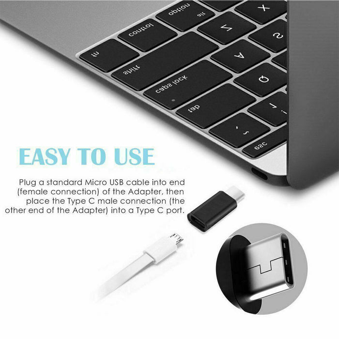 Micro USB Female to Type C Male Converter Adapter - For Samsung, Xiaomi, Huawei - Image 8