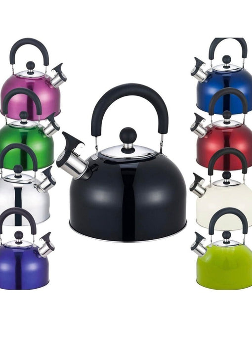 MAXPERKX 2.5L Whistling Kettle - Stainless Steel - Gas Electric Induction Hob Stove - Camping - Image 2