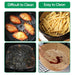 100pc Air Fryer Round Disposable Non-Stick Liner - 16cm/6.3in Baking Image 3