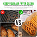 100 x Rectangular Air Fryer Disposable Non-Stick Liner - 22cm Baking Image 4
