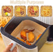 100pc Air Fryer Square Disposable Non-Stick Liner - 16cm Baking Image 3