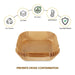 100pc Air Fryer Square Disposable Non-Stick Liner - 20cm Baking Image 10