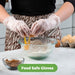 APXB 100pcs Clear Disposable Vinyl Gloves - Latex/Powder-Free for Work, Food Handling, Medical, and Tattoo Application Image 1