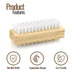 APXB 2pcs Double Sided Bristle Cleaner Wooden Nail Brush Scrubbing Finger Toe Washing Image 2