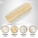 APXB 2pcs Double Sided Bristle Cleaner Wooden Nail Brush Scrubbing Finger Toe Washing Image 4