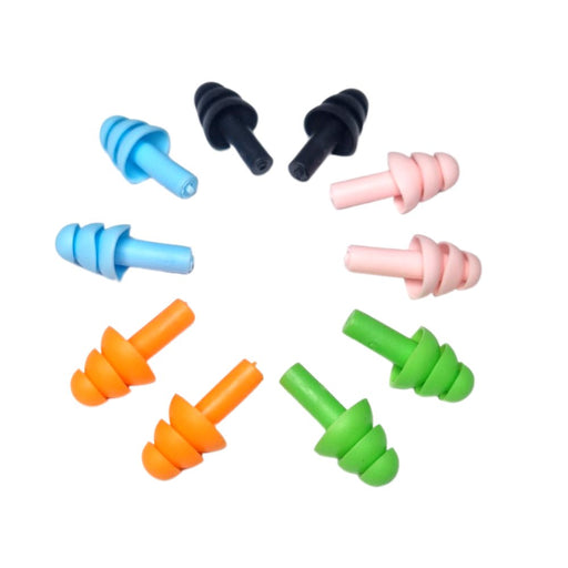 APXB Soft Silicone Ear Plugs - 5 Pairs for Comfort in Sleep, Work, Swim Image 2