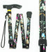 APXB Folding Walking Stick Sparkly Floral Cane Mobility Aluminium Adjustable Pole Image 8