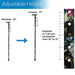 APXB Folding Walking Stick Sparkly Floral Cane Mobility Aluminium Adjustable Pole Image 4