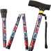 APXB Folding Walking Stick Sparkly Floral Cane Mobility Aluminium Adjustable Pole Image 9