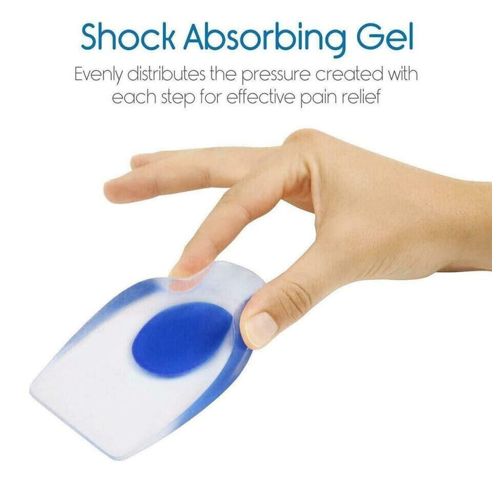 APXB Foot Pain Relief Plantar Fasciitis Gel Heel Support Cushion Insoles Pad /UK 4-13 Image 6