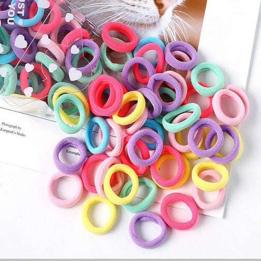  APXB 100pcs Mini Hair Ponios - Endless Stretchy Elastics for Baby Girl Hairstyles Image 1