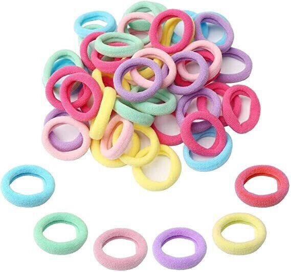  APXB 100pcs Mini Hair Ponios - Endless Stretchy Elastics for Baby Girl Hairstyles Image 5