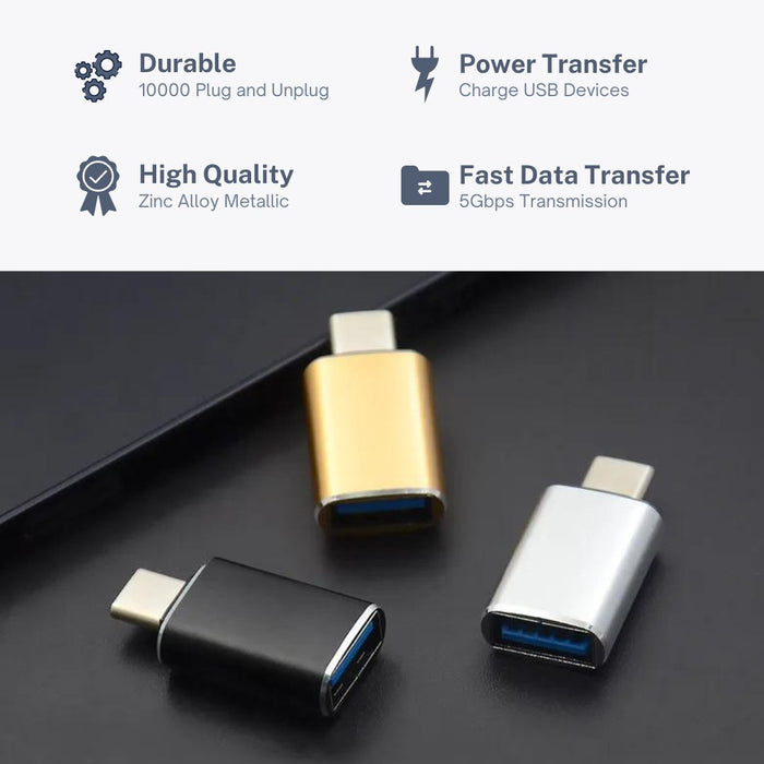  APXB Type C To USB Adapter USB A 3.0 Female USB C Male OTG Data Converting Connector Image 3
