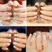 Assortment of false nail tips suitable for nail art and extensions