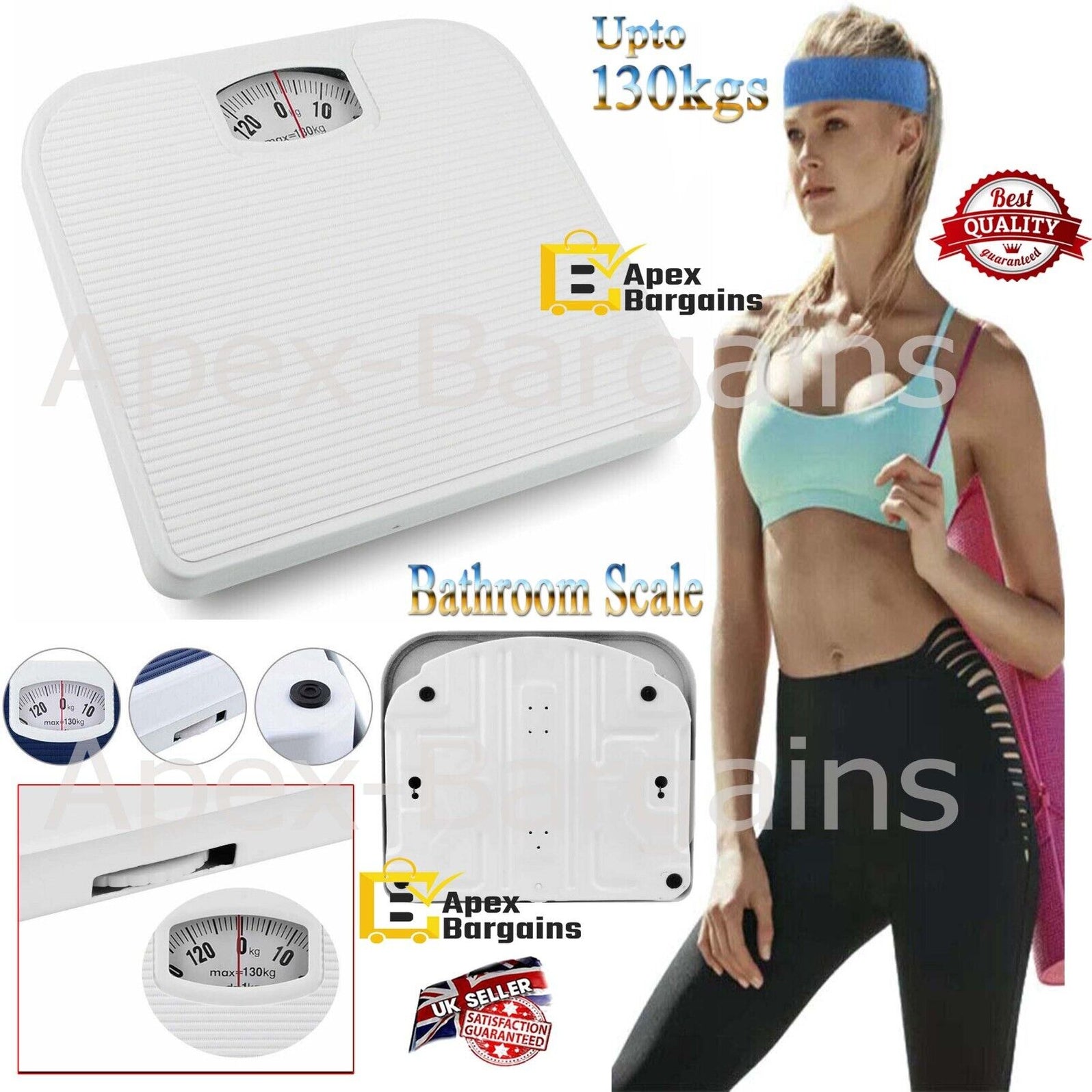 MAXPERKX Mechanical Dial Bathroom Scales - Body Weight & Fat Loss Scal — Apex Bargains