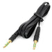 Braided jack-to-jack audio cable for versatile device compatibility