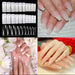 Bulk pack of 500 acrylic nail art tips for various designs