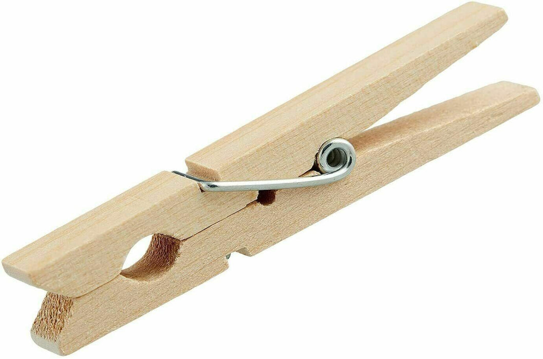 Close-up of the wood material used in the clothes pegs
