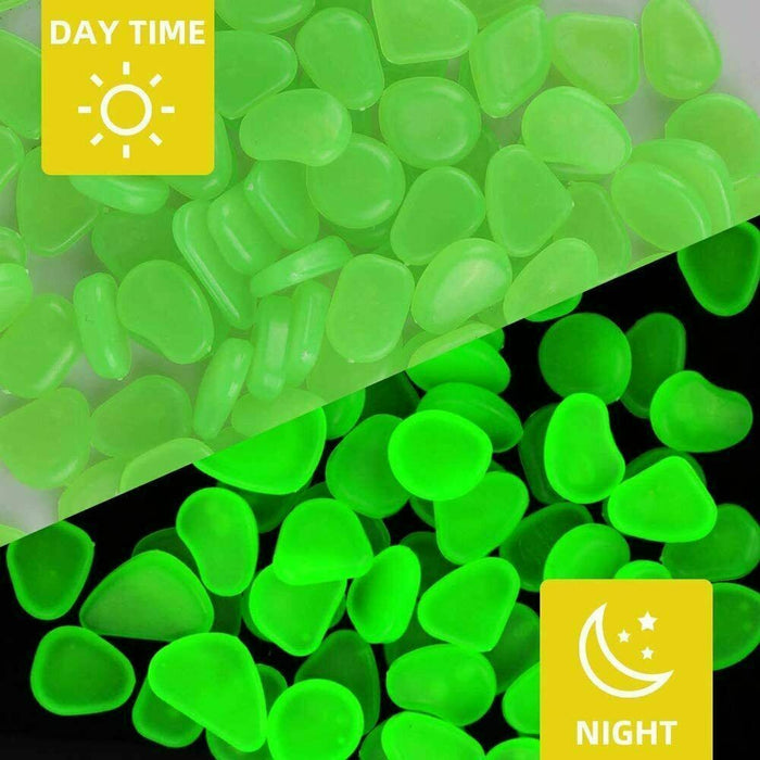 Colorful glowing pebbles in a variety pack