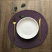 Colorful 38cm woven round table mat made from PP material